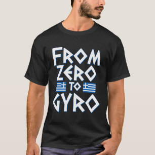 Funny Greek Greece Flag Pride Gyro Pun Gift T-Shirt