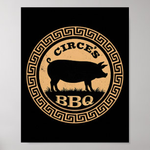 Funny Greek Mythology Circe's Bbq Odyssey 1 Poster