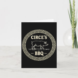 Funny Greek Mythology Circe's Bbq Odyssey Card