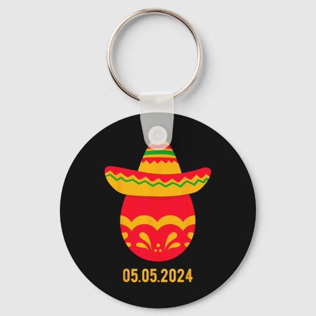 Funny Greek Orthodox Easter Egg Greek Easter Cinco Keychain (Front)