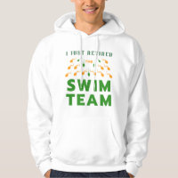 Funny Green And Orange I Just Retired Swim Team