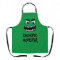 Funny green cooking monster baking apron for kids