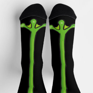Funny green frog legs Halloween Party  Socks