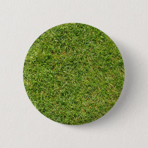 Funny Green Grass Lawn 2 Inch Round Button