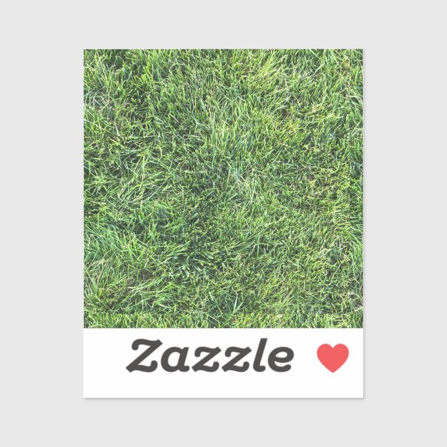 Funny green grass real photo texture pattern fun (Sheet)