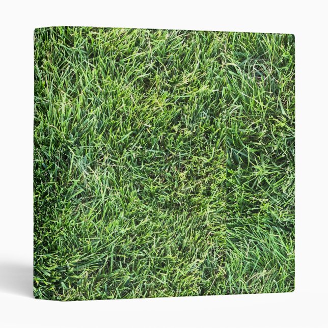Funny green grass real photo texture pattern fun binder (Front/Spine)