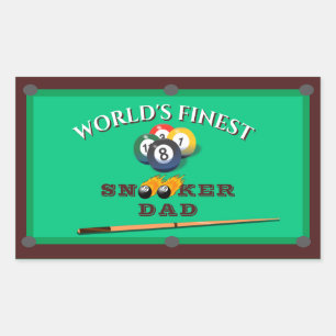Funny Green Pool Table Snooker Dad Father's Day Sticker