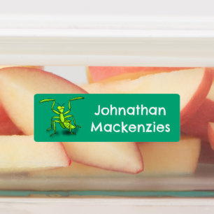 Funny green praying mantis cartoon personalized