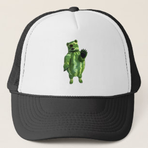 Funny Green Watermelons Bear Trucker Hat