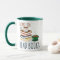 Funny Green White Mug - Drink Tea And Reads Book