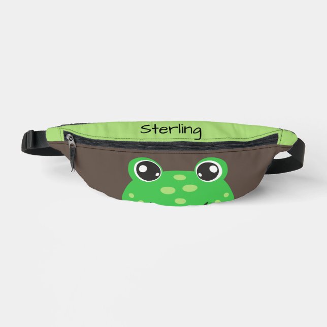 Funny Grenouille verte Personnalisée Enfant's (Recto)