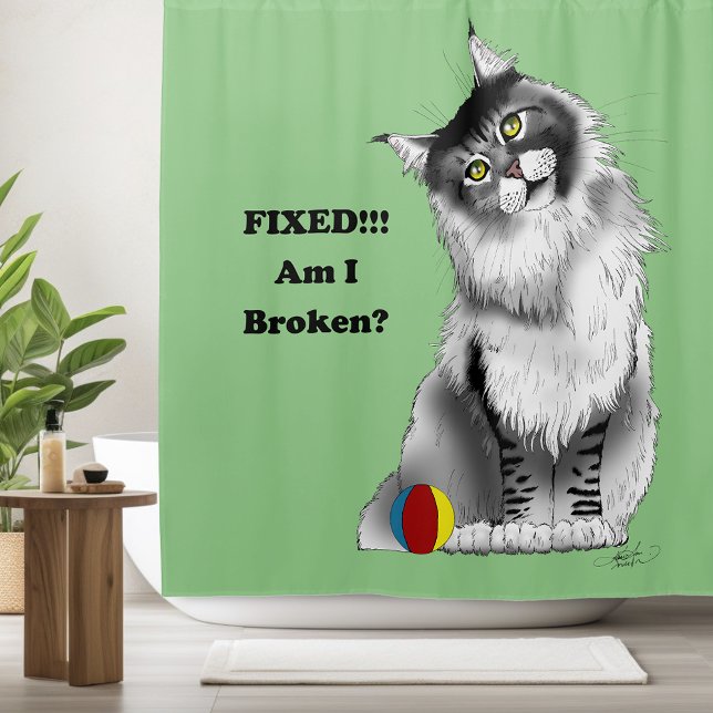 Funny Grey Maine Coon Cat Fixed (Creator Uploaded)