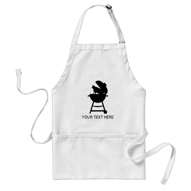 Funny Grill Cow Custom Text Bbq Dad Standard Apron (Front)