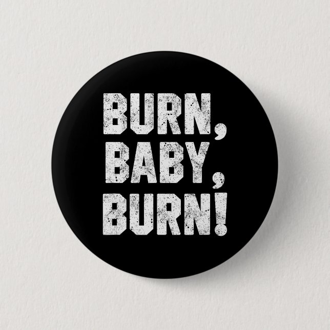 Funny Grill Shirt Burn  2 Inch Round Button (Front)