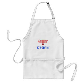 Funny Grillin' & Chillin' Standard Apron