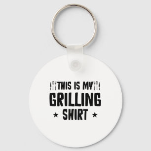 Funny Grilling Barbecue Bbq Griller Smoker Pitmast Keychain