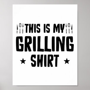 Funny Grilling Barbecue Bbq Griller Smoker Pitmast Poster