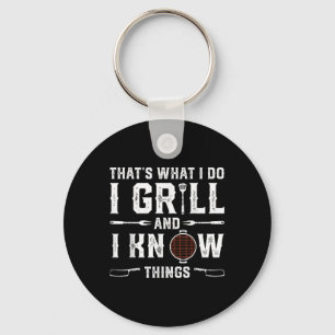 Funny Grilling Bbq Barbecue Smoking Meat Smoker Gr Keychain