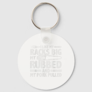 Funny Grilling Pork Rub Smoking Bbq Meat Smoker _1 Keychain