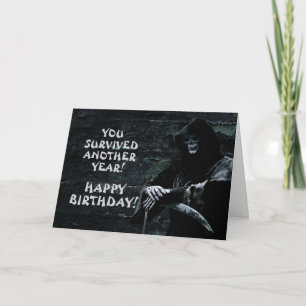 Funny Grim Reaper Birthday Card