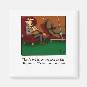 Funny Grim Reaper Dance Cartoon Magnet