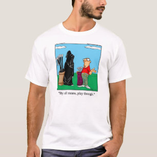 Funny Grim Reaper Golf Tee Shirt