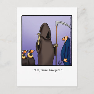 Funny Grim Reaper Postcard