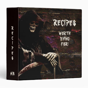 Funny Grim Reaper Recipe Binder