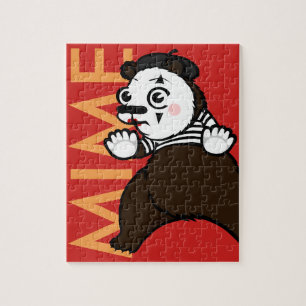 FUNNY GRIZZLY BEAR MIME PUZZLE