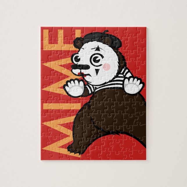 FUNNY GRIZZLY BEAR MIME PUZZLE (Vertical)