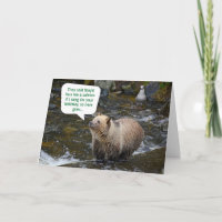 Funny Grizzly Bear Outdoors Nature Hiker Birthday