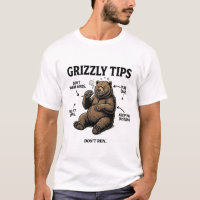 Funny Grizzly Bear Survival Tips Outdoor Humour