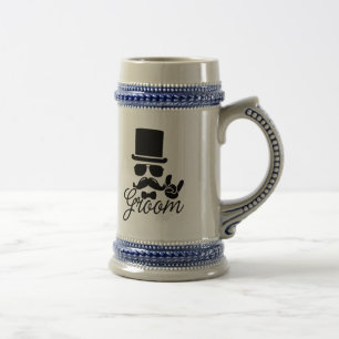 Funny Groom Gift for Bachelor Party & Wedding Beer Stein