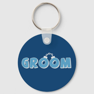 Funny groom text keychain