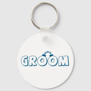 Funny groom text keychain