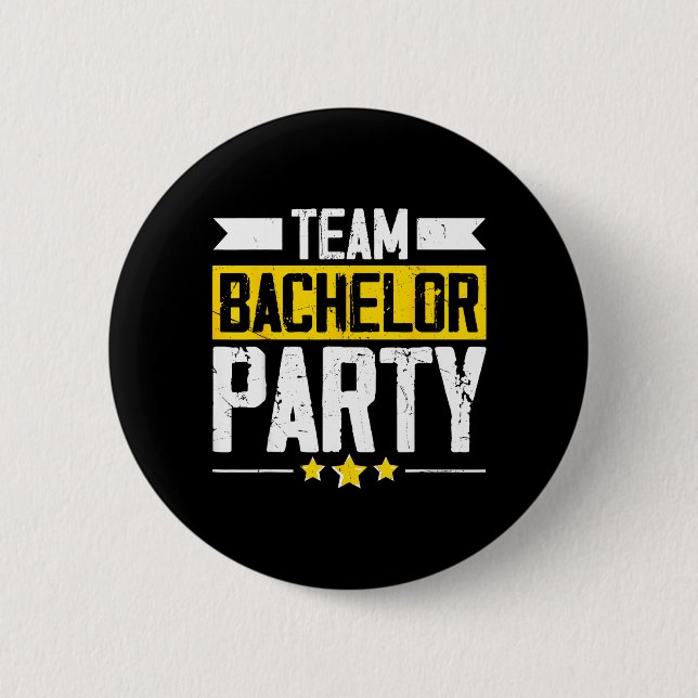 Funny Groom Wedding Bachelor Party 2 Inch Round Button (Front)