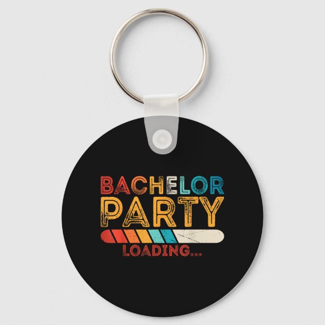 Funny Groom Wedding Bachelor Party  Keychain (Front)