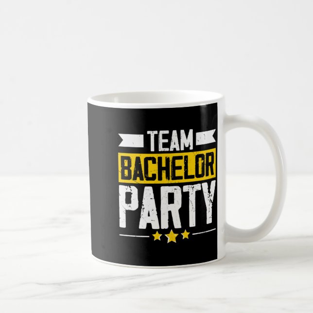 Funny groom wedding bachelor party long sleeve  coffee mug (Right)