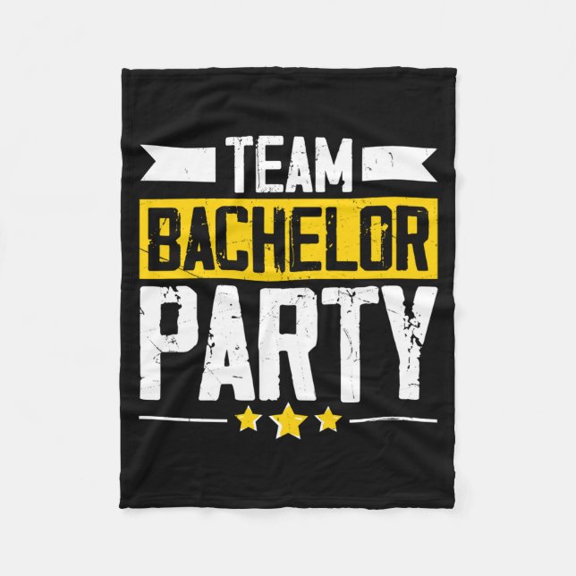 Funny groom wedding bachelor party long sleeve  fleece blanket (Front)