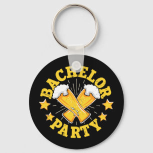 Funny groom wedding bachelor party long sleeve keychain