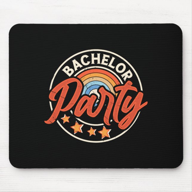 Funny Groom Wedding Bachelor Party Mouse Pad (Front)
