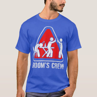 Funny Grooms Best Friend Wedding Groom Crew Drinki T-Shirt