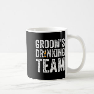 Funny groom's drinking team groomsmen bachelor coffee mug