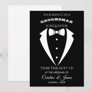 Funny Groomsman  Invitation