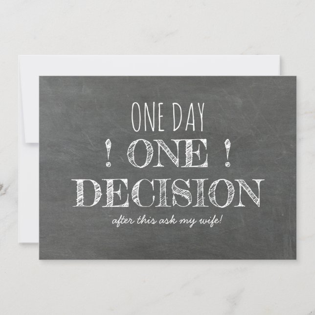 Funny Groomsman or Best Man Proposal Invitation (Front)