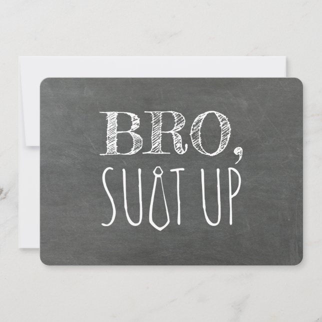 Funny Groomsman or Best Man Proposal Invitation (Front)