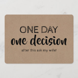Funny Groomsman or Best Man Proposal Invitation