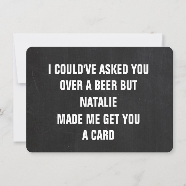 Funny Groomsman proposal Personalized Card (Front)