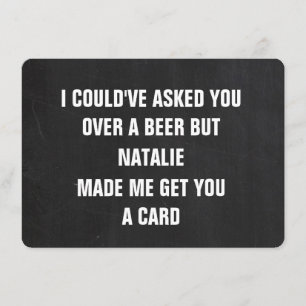 Funny Groomsman proposal Personalized Card