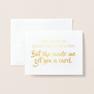 Funny Groomsman Proposal - This Could Have Been Foil Card